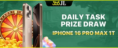 Daily Task Prize Draw Iphone 16 Pro Max 1T promotion banner